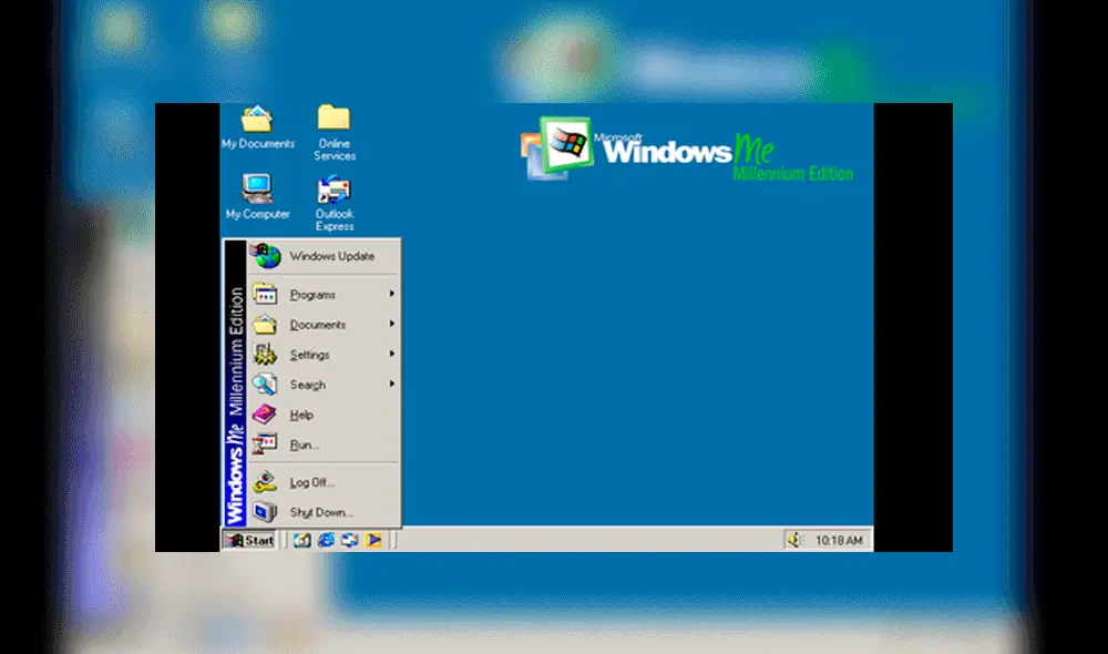 Así se veía la interfaz de Windows ME. Foto: The Guardian.