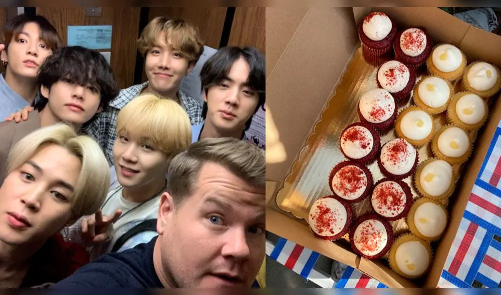 BTS: James Corden regala pasteles a los ARMYs antes de The Late Late Show