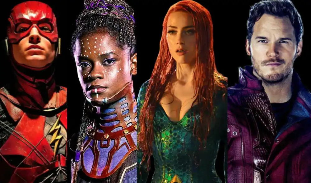 Las próximas películas de Marvel y DC han estado en medio de la polémica debido a los diversos escándalos y situaciones legales de actores y actrices como Ezra Miller, Amber Heard, Chris Pratt, Letitia Wright y Evangeline Lilly. Foto: composición/Marvel/DC