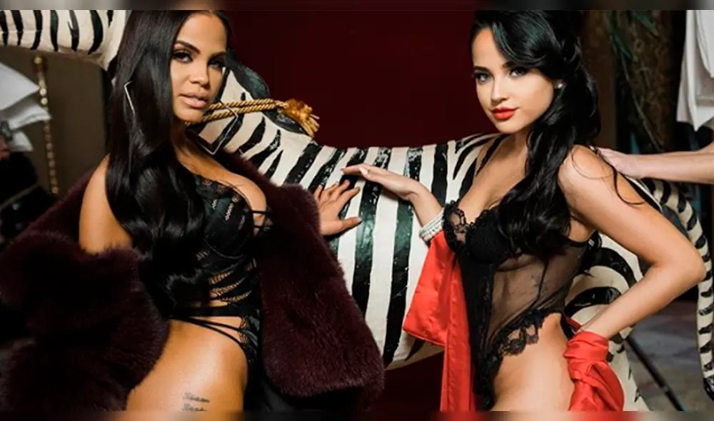 Natti Natasha y Becky G emocionan a fans con sensual baile detrás del escenario [VIDEO]