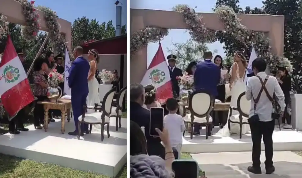 Tilsa Lozano y Jackson Mora se dieron el sí. Foto: composición LR/captura LR