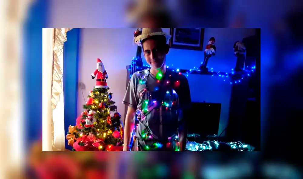 Facebook: joven realiza video por el #NavidadChallenge haciendo reír a miles con sus pasos de baile