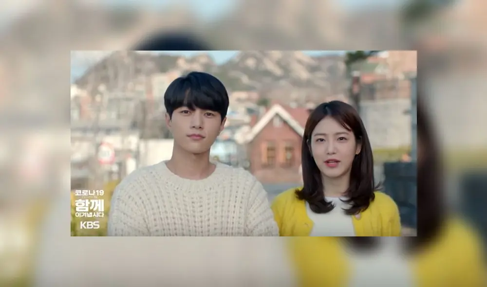 Myung Soo y Ye Eun dedican mensaje a todos los que luchan contra el COVID-19.