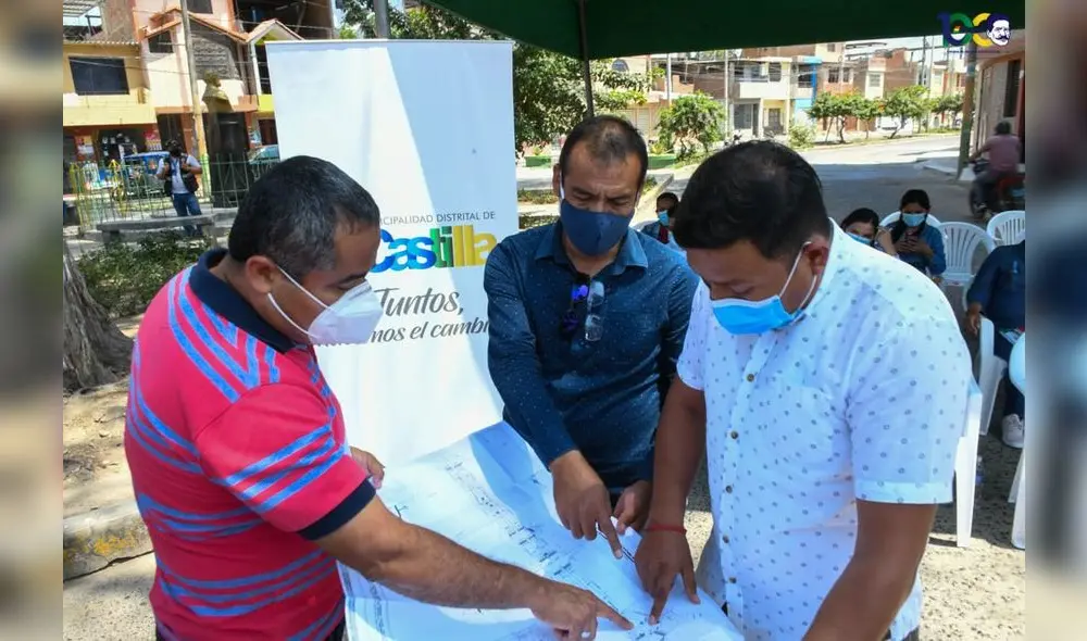 El alcalde participó de una ceremonia realizada en la avenida Grau. Foto: Muni Castilla El alcalde participó de una ceremonia realizada en la avenida Grau. Foto: Muni Castilla