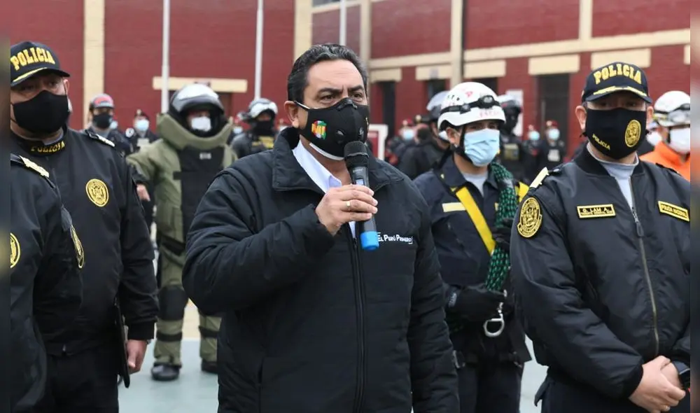Ministro Jorge Montoya asegura que se vigilará que la población cumpla con las restricciones. Foto: Mininter. Ministro Jorge Montoya asegura que se vigilará que la población cumpla con las restricciones. Foto: Mininter.