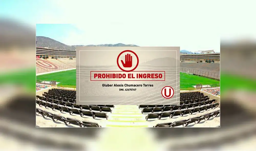 Universitario restringirá el ingreso al Monumental a un barrista violento Universitario restringirá el ingreso al Monumental a un barrista violento