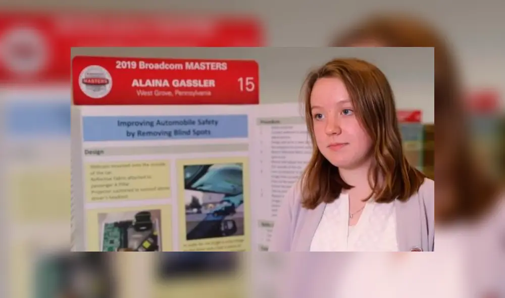 Invento de alumna estadounidense sobre seguridad en autos ganó concurso científico. Foto: SocietyforScience/YouTube
