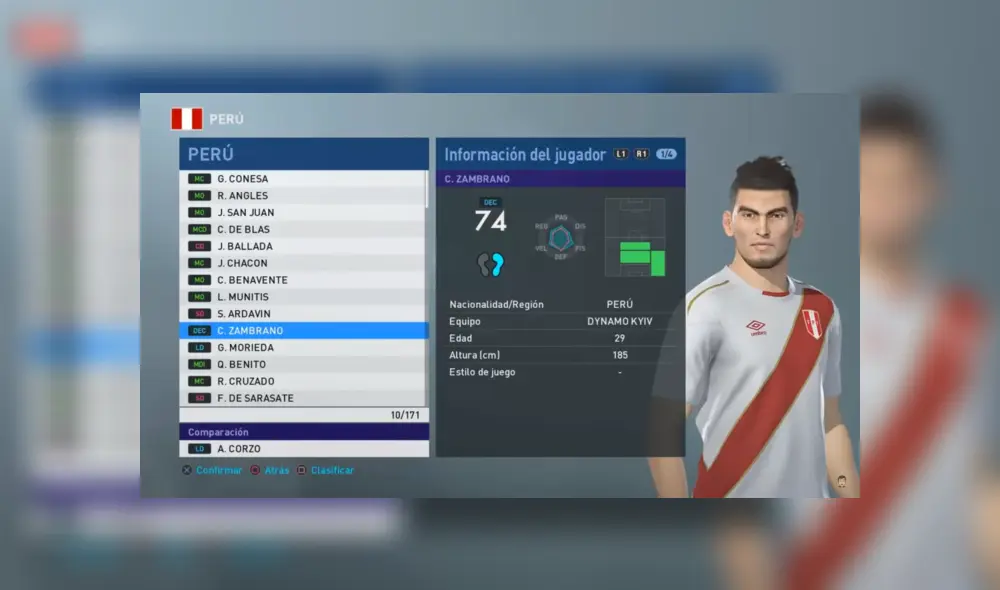 Selección peruana: La evolución física de los futbolistas de Perú en PES Selección peruana: La evolución física de los futbolistas de Perú en PES