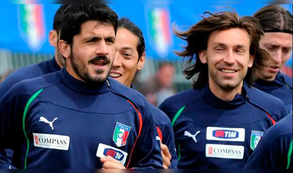 Andrea Pirlo y el día que Gattuso intentó clavarle un tenedor Andrea Pirlo y el día que Gattuso intentó clavarle un tenedor