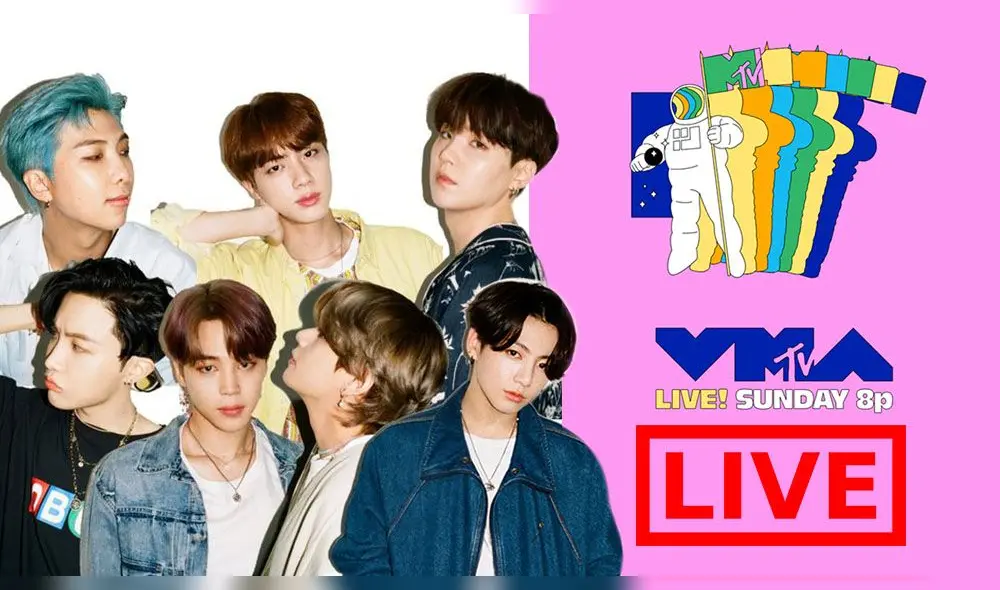 BTS en los MTV Video Music Awards 2020. Foto: composición LR BTS en los MTV Video Music Awards 2020. Foto: composición LR