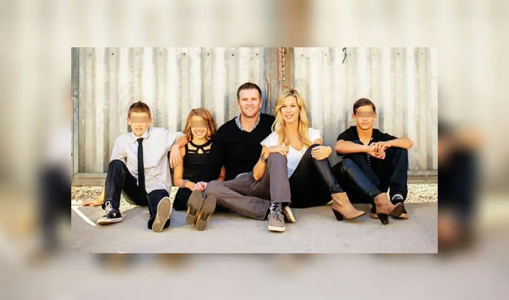 La fotografía familiar de Sara Ancich empleada en la publicidad. Fuente: Chard Photo.