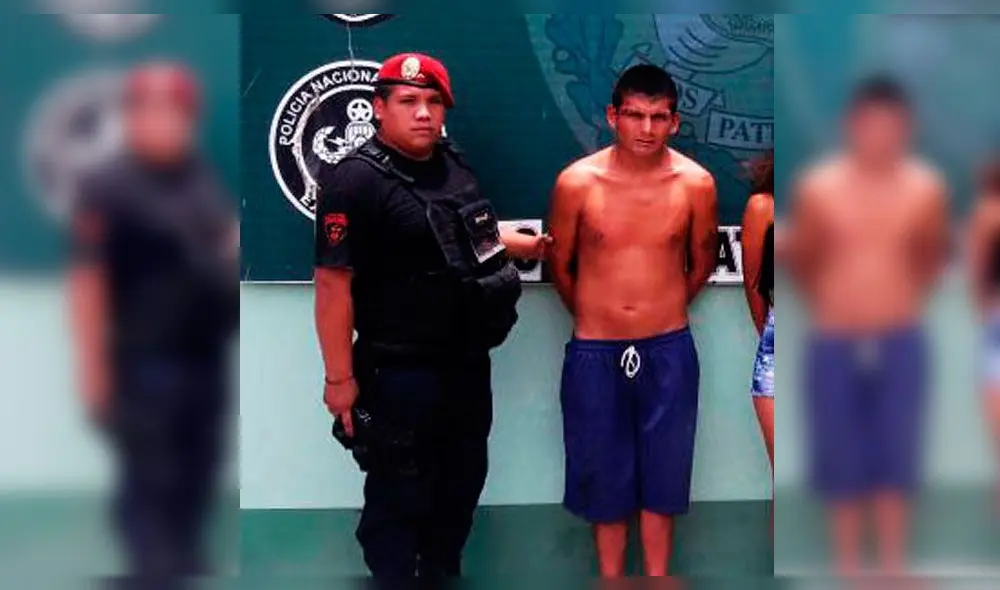 Esta es la víctima en la comisaría, luego de ser capturado hace dos años.