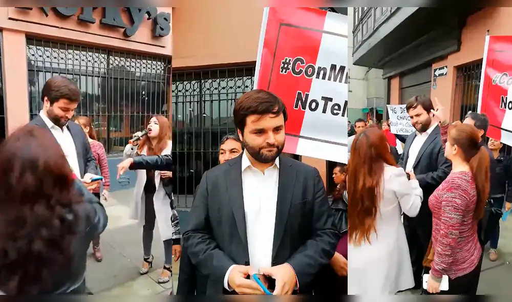 Integrantes de 'Con mis hijos no te metas' ofenden a Alberto de Belaunde Integrantes de 'Con mis hijos no te metas' ofenden a Alberto de Belaunde