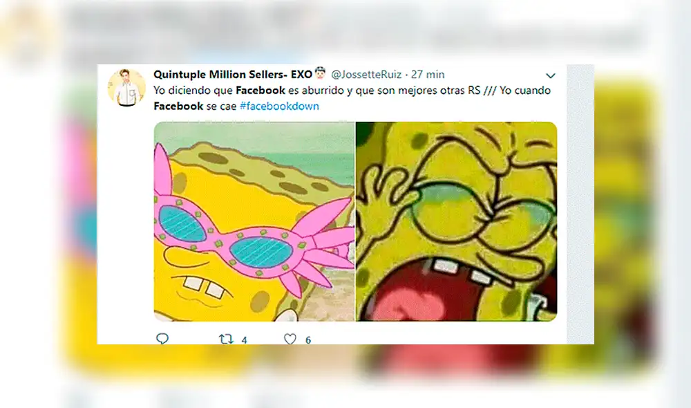 Facebook e Instagram caen mundialmente y usuarios publican los memes más graciosos [FOTOS]
