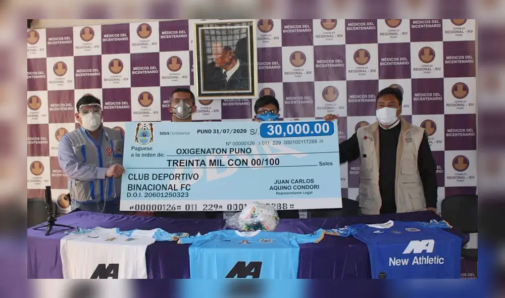Club Deportivo Binacional sorprendió al realizar contribuición.