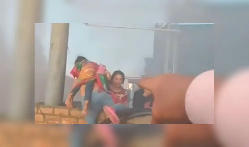 Padre rescató a su hija de incendio en centro comercial. Créditos: Captura Canal N.