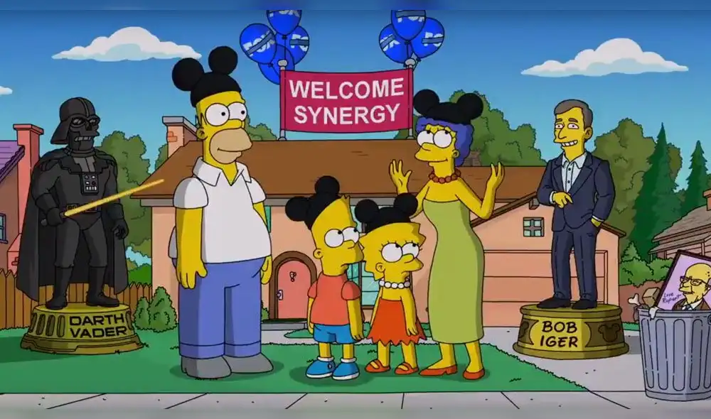 Los Simpson se incorporan oficialmente a Disney con ocurrente video
