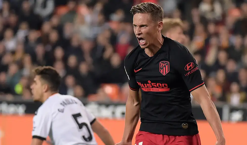 Atlético de Madrid vs. Valencia por la fech 24 de la Liga Santander. Foto: AFP