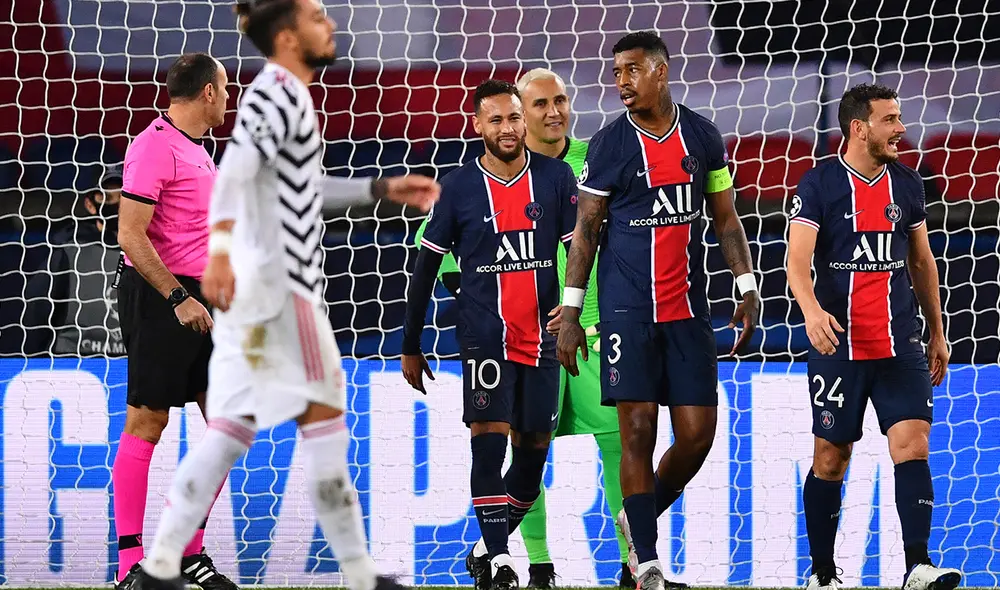 PSG terminó 1-0 abajo en el marcador al terminar el primer tiempo ante Manchester United. Foto: AFP PSG terminó 1-0 abajo en el marcador al terminar el primer tiempo ante Manchester United. Foto: AFP