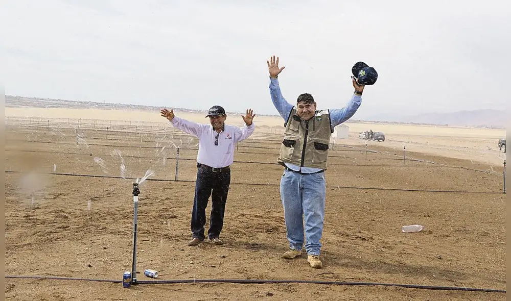 llegó agua. Lomas de Ilo ya dispone de recurso hídrico.