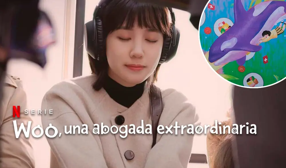 "Extraordinary Attorney Woo": otra característica de la protagonista es su amor por las ballenas. Foto: Netflix