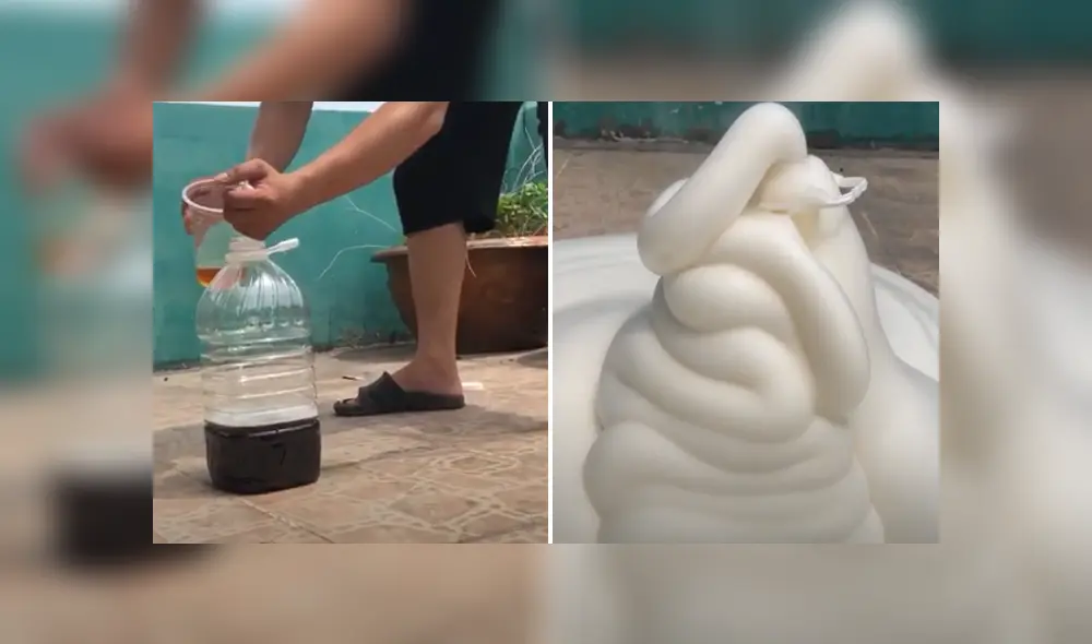 Desliza hacia la izquierda para ver el resultado del experimento que se viralizó en Facebook. Foto: Captura.