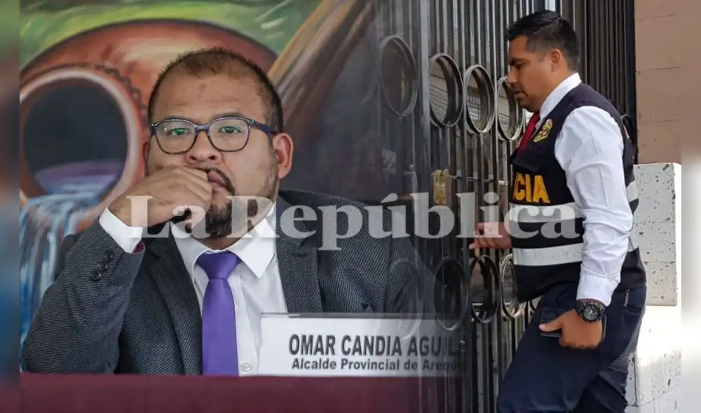 Policías no pueden ingresar a los inmuebles de Omar candia para hacer la detención.