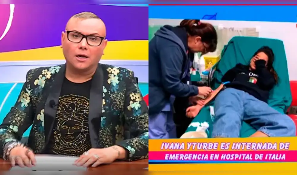 El conductor expresó la irresponsabilidad de la modelo al descuidar su salud. Foto: Captura de TV.