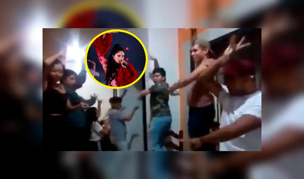 En Facebook, un grupo de amigos mostraron su entusiasmo por bailar el éxito musical de la cantante Rosalía.
