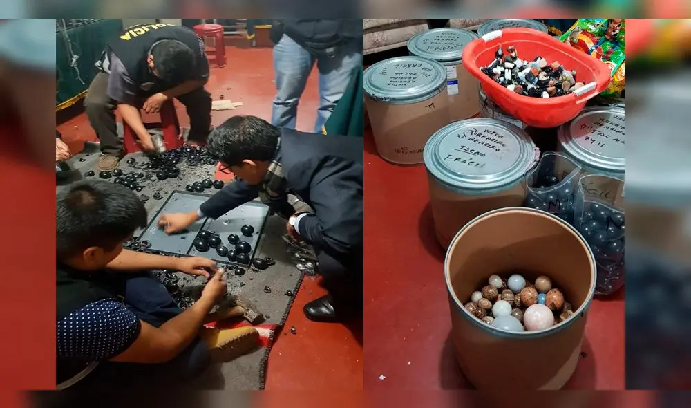 Decomisan más de 50 kg de cocaína escondida en adornos en Tacna