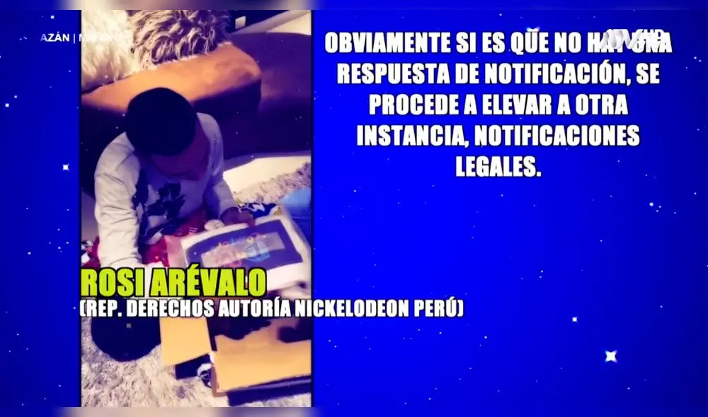 “Si no hay una respuesta de notificación, se procede a instancias legales”, sostuvo la representante de la marca. Foto: captura ATV