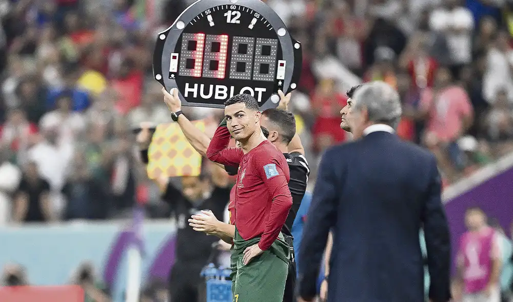 Molesto. La cara de Cristiano Ronaldo al ingresar al campo en el minuto 74 ante Suiza lo dice todo. El malestar con el técnico Fernando Santos es evidente. Foto: AFP Molesto. La cara de Cristiano Ronaldo al ingresar al campo en el minuto 74 ante Suiza lo dice todo. El malestar con el técnico Fernando Santos es evidente. Foto: AFP