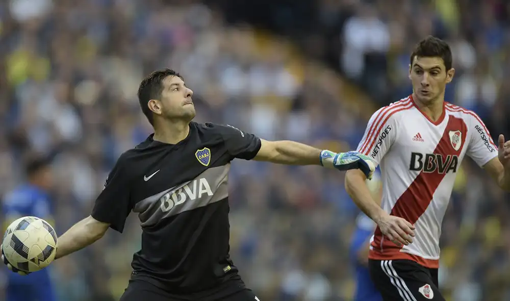 Orión, exjugador de Boca Juniors, señaló que para él era peor descender que perder una final contra el clásico rival. Foto: AFP.