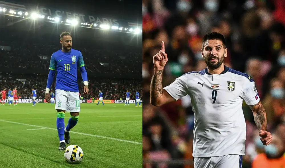Neymar y Mitrovic son jugadores destacados en sus selecciones. Foto: composición LR/ AFP Neymar y Mitrovic son jugadores destacados en sus selecciones. Foto: composición LR/ AFP