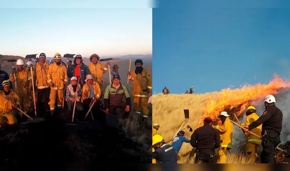 Cusco: sofocan incendio que amenazaba el parque arqueológico de Sacsayhuamán