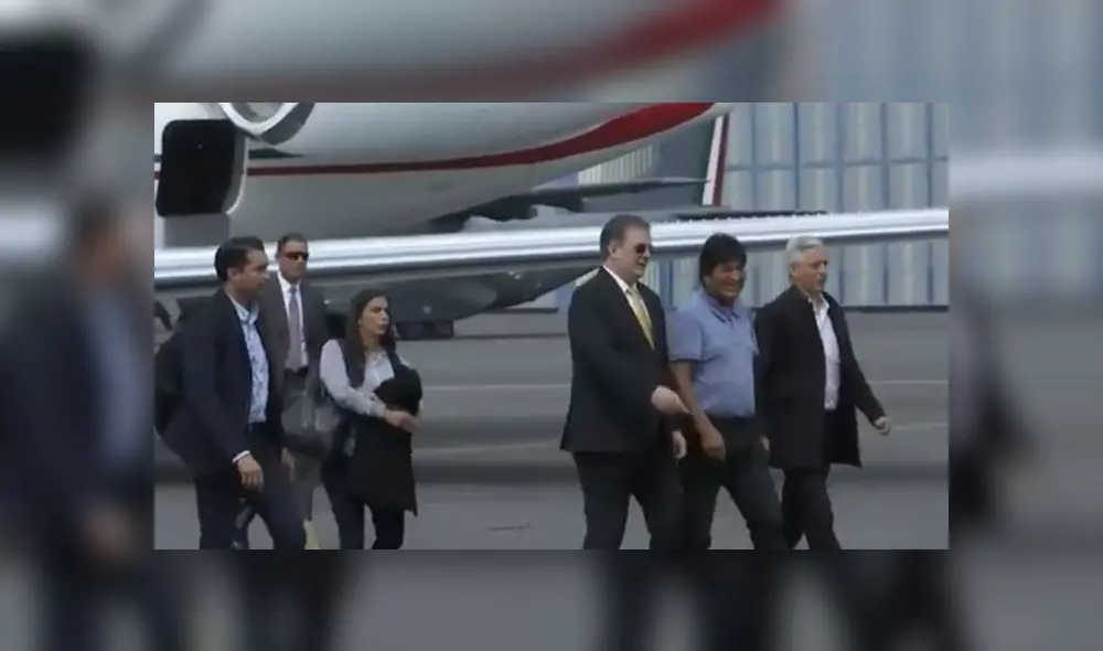 Evo Morales llegó a México en un avión de las Fuerzas Armadas. Evo Morales llegó a México en un avión de las Fuerzas Armadas.