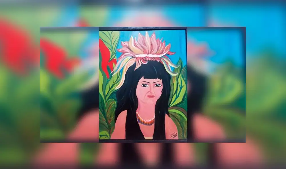 La niña que pinta cuadros con sus pies y los vende para comprar sus útiles