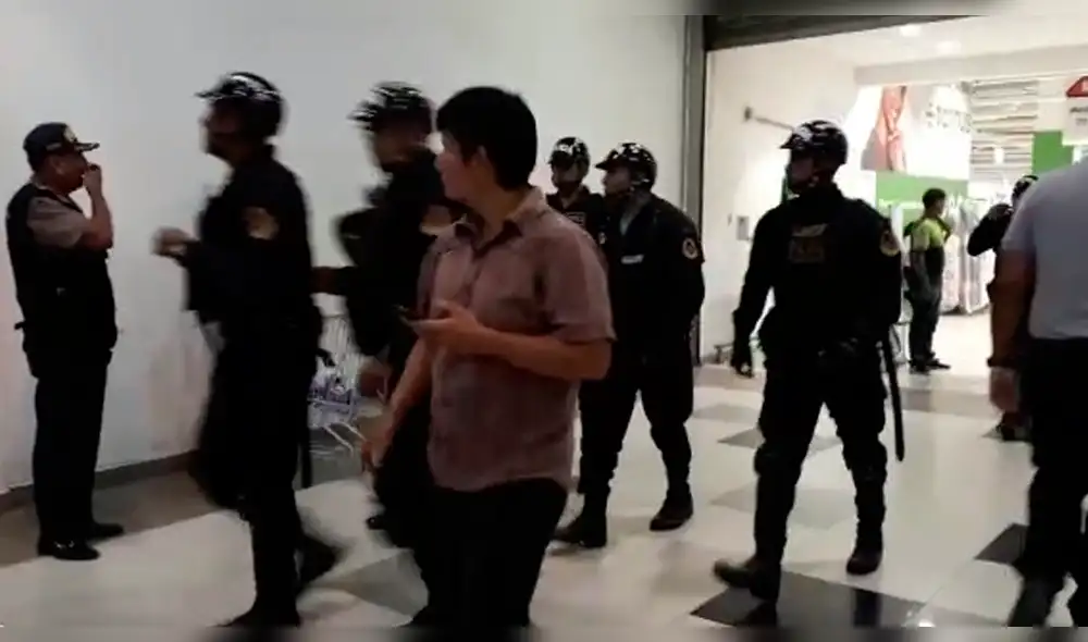 Reacción de personal policial fue al momento para evitar actos delictivos.