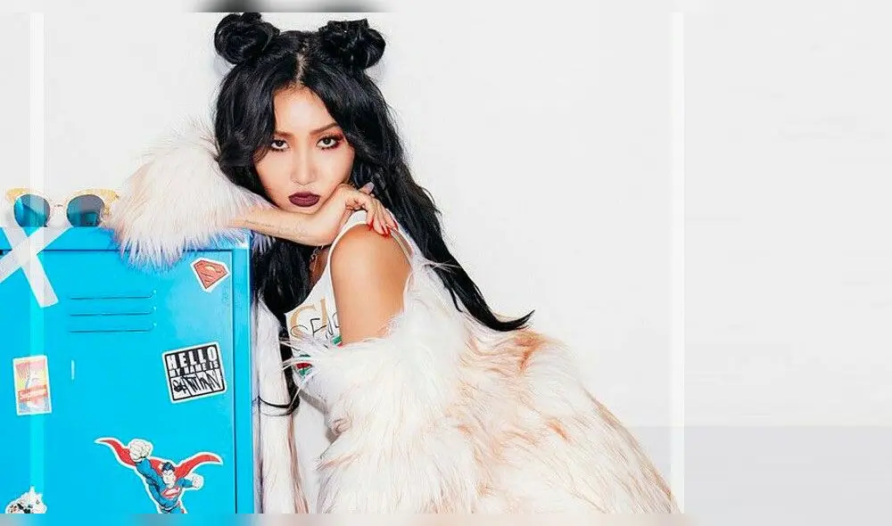 Hwasa de MAMAMOO se luce en sin maquillaje.