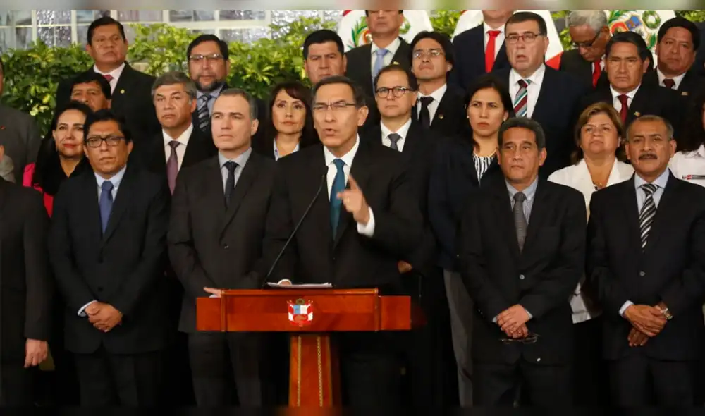 Presidente Vizcarra dio mensaje a la Nación junto a ministros y Gobernadores regionales