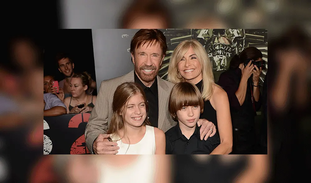 Chuck Norris y su esposa Gena O'Kelly
