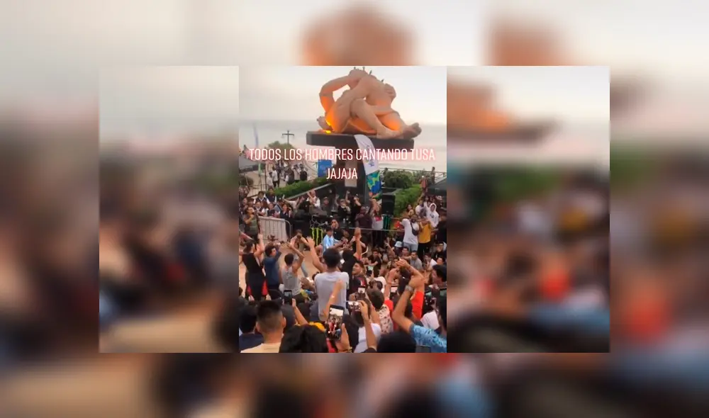 Video es viral en Facebook. Jóvenes peruanos protagonizaron una singular escena cantando a coro el popular tema de Karol G durante evento de freestyle en parque de Miraflores