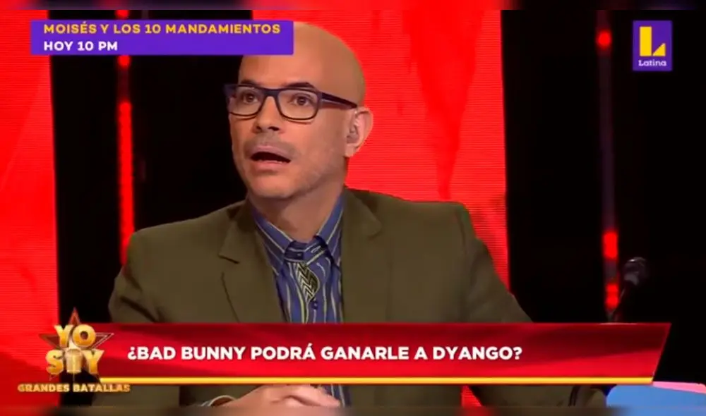 Daniel Córdoba eligió a Jairo Tafur para enfrentarse en una 'batalla' de canto durante la emisión de Yo Soy. Foto: captura Latina