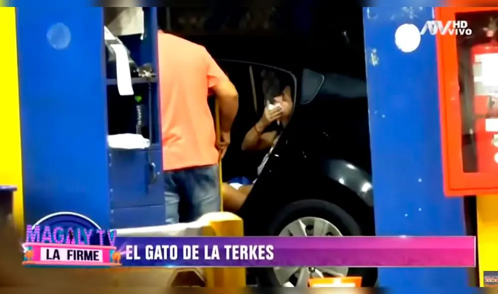 Vanessa Terkes captada saliendo de una discoteca en estado de ebriedad. Foto: Captura