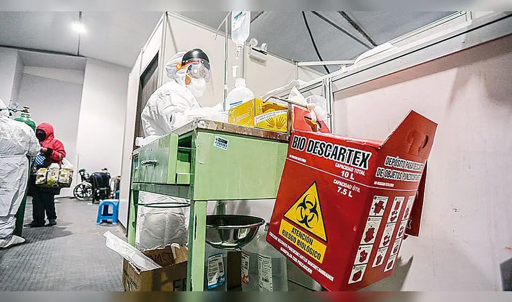 Acumulada. Desechos comunes que e generan en hospitales, ya no son recolectados por municipio de Arequipa.