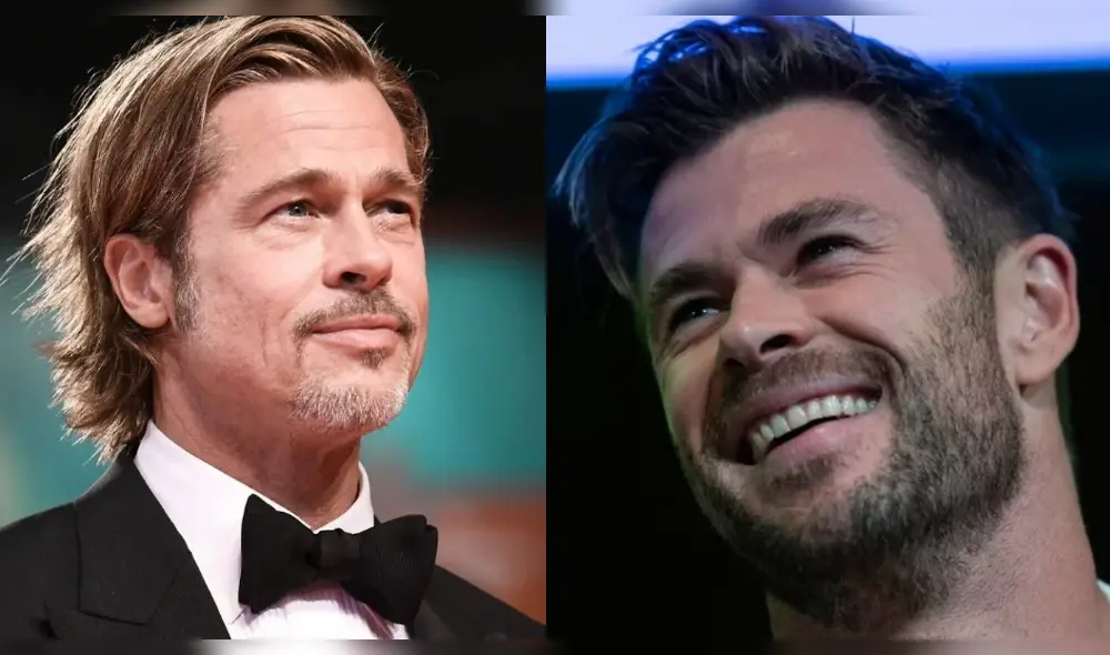 Chris Hemsworth tuvo una efusiva reacción al conocer a Brad Pitt. (Foto: Difusión)