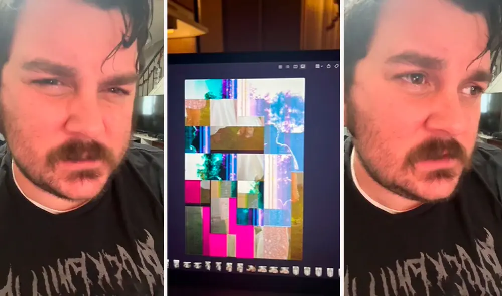 Al momento de pasar su trabajo a la computadora, descubrió que una falla en su tarjeta de memoria eliminó casi todos sus archivos. Foto: composición LR/TikTok/@justinshootscanon