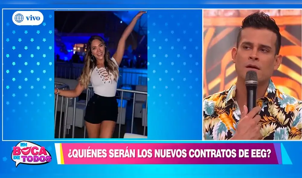 A Christian Domínguez no le desagrada la idea de estar con Pamela Franco e Isabel Acevedo en "Esto es guerra". Foto: Captura