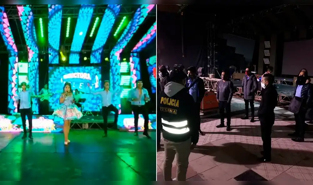 Cantante Folclórica desarrolló concierto virtual por su cumpleaños. Foto: Policía. Cantante Folclórica desarrolló concierto virtual por su cumpleaños. Foto: Policía.