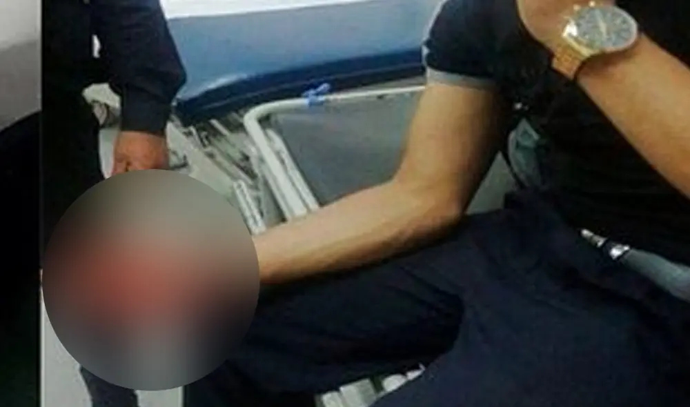 Joven tuvo que ser atendido de Emergencia. Foto: Captura. Joven tuvo que ser atendido de Emergencia. Foto: Captura.